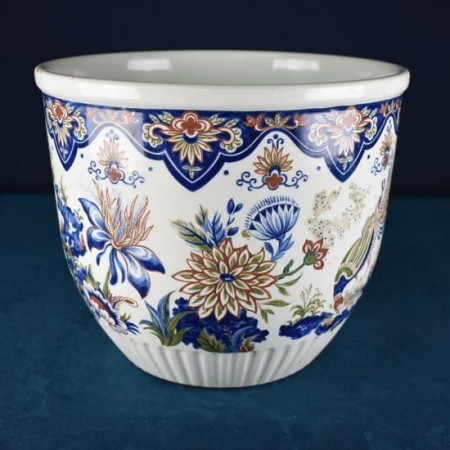 Hand painted porcelain planter
